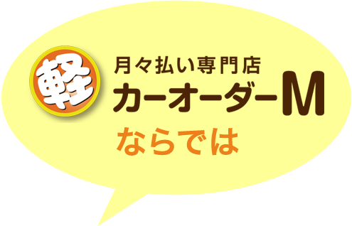 カーオーダーMならでは